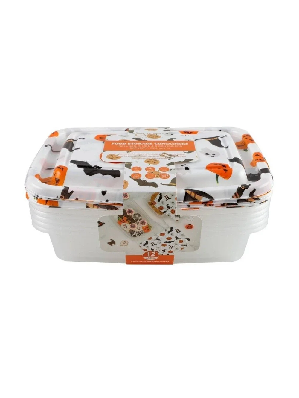 Halloween food storage containers